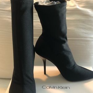 Calvin Klein Black Sock Booties